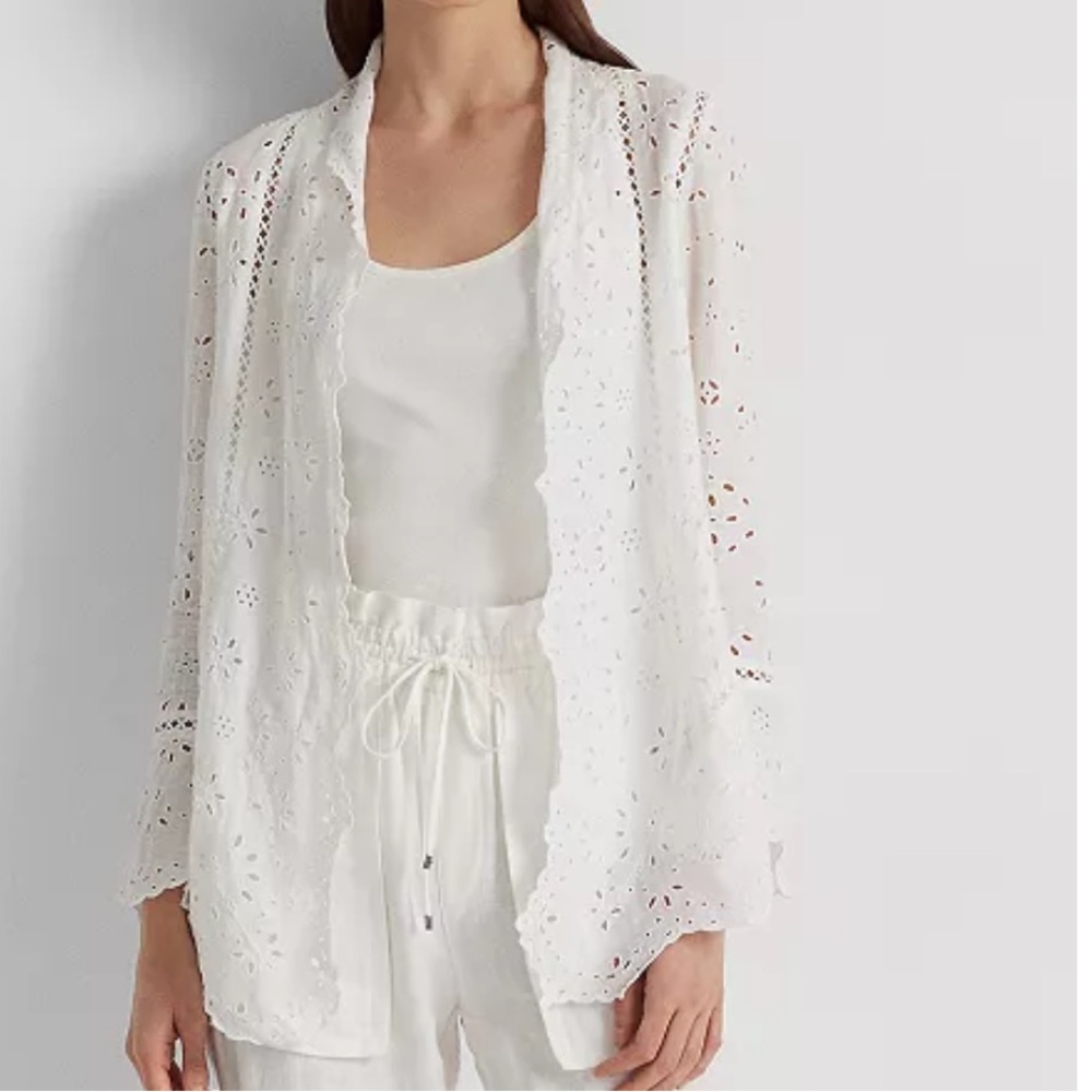 Lauren Ralph Lauren Women’s Eyelet Linen Duster